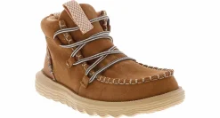 Comfort Shoes|Slip-On|HEYDUDE Reyes Suede Women’s Comfort Boot Brown