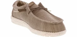 Canvas Shoes|Comfort Shoes|HEYDUDE Wally Classic Men’s Wide-Width Casual Shoe Beige
