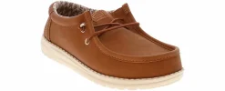 Casual|HEYDUDE Wally Classic Youth Boys' (11-7) Casual Shoe Brown