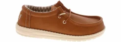 Casual|HEYDUDE Wally Classic Youth Boys' (11-7) Casual Shoe Brown