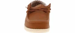 Casual|HEYDUDE Wally Classic Youth Boys' (11-7) Casual Shoe Brown
