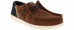 Comfort Shoes|HEYDUDE Wally Funk Corduroy Men’s Casual Shoe Brown