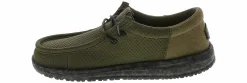 Casual|HEYDUDE Wally Funk Splatter Youth Boys’ (11-7) Casual Shoe Green