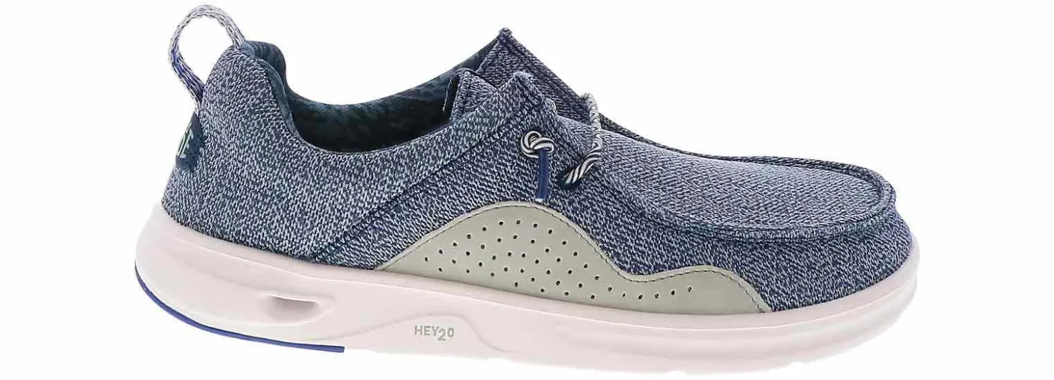 Casual|Outdoor Shoes|HEYDUDE Wally Hey2O Mesh Youth Boys’ (13-7) Casual Shoe Blue