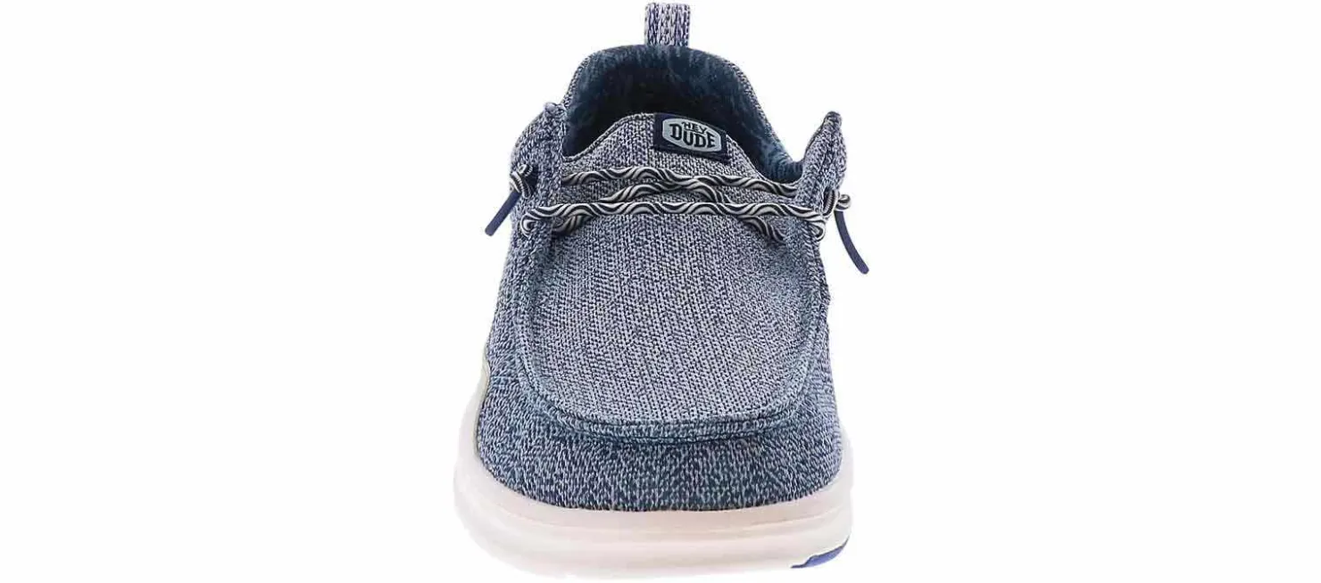Casual|Outdoor Shoes|HEYDUDE Wally Hey2O Mesh Youth Boys’ (13-7) Casual Shoe Blue