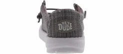 Casual|HEYDUDE Wally Linen Stone Toddler Boys’ (5-10) Shoe Grey