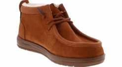 Short Boots|HEYDUDE Wally Mid GripR Warmth Men’s Bootie Brown