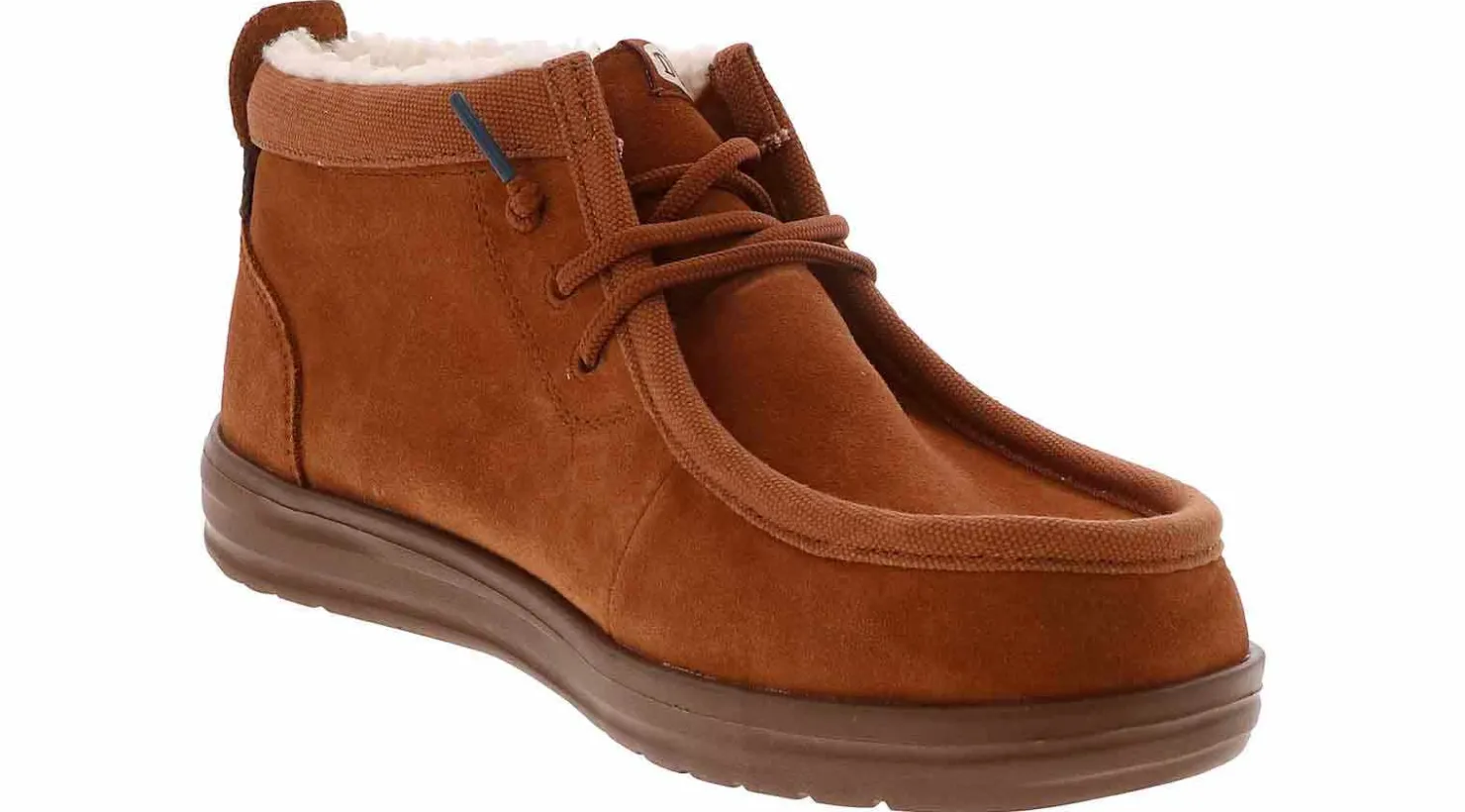 Short Boots|HEYDUDE Wally Mid GripR Warmth Men’s Bootie Brown
