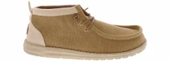 Canvas Shoes|Comfort Shoes|HEYDUDE Wally Mid Salt N Stone Men’s Casual Shoe Beige