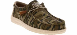 Canvas Shoes|Comfort Shoes|HEYDUDE Wally Mossy Oak Men’s Casual Shoe Multicolor