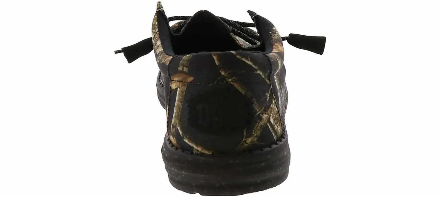 Canvas Shoes|Comfort Shoes|HEYDUDE Wally Realtree Edge Camo Men’s Casual Shoe Black