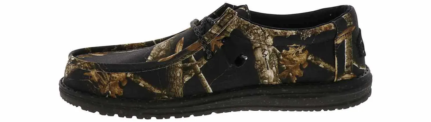 Canvas Shoes|Comfort Shoes|HEYDUDE Wally Realtree Edge Camo Men’s Casual Shoe Black