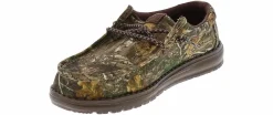 Casual|Casual|HEYDUDE Wally Realtree Edge Youth Boys’ (11-7) Casual Shoe Brown