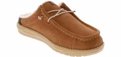 Canvas Shoes|Comfort Shoes|HEYDUDE Wally Slip Warmth Men’s Clog Brown