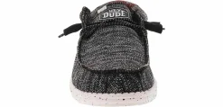 Canvas Shoes|Comfort Shoes|HEYDUDE Wally Sox Men’s Casual Shoe Black