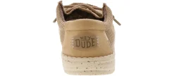 Casual|HEYDUDE Wally Sport Mesh Youth Boys’ (11-6) Casual Shoe Beige