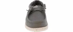 Casual|HEYDUDE Wally Stretch Canvas Youth Boys’ (11-6) Casual Shoe Grey