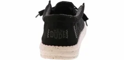 Canvas Shoes|Comfort Shoes|HEYDUDE Wally Stretch Mesh Men’s Casual Shoe Black