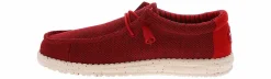 Comfort Shoes|HEYDUDE Wally Stretch Sox Men’s Casual Shoe Red