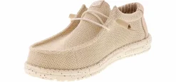 Comfort Shoes|HEYDUDE Wally Stretch Sox Men's Casual Shoe Beige