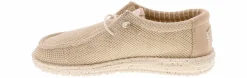 Casual|HEYDUDE Wally Stretch Sox Youth Boys’ (13-7) Casual Shoe Beige