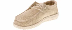 Casual|HEYDUDE Wally Stretch Sox Youth Boys’ (13-7) Casual Shoe Beige