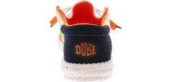 Canvas Shoes|Comfort Shoes|HEYDUDE Wally Tri Varsity Mesh Men's Casual Shoe Orange