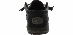 Canvas Shoes|Comfort Shoes|HEYDUDE Wally Tri Varsity Mesh Men's Casual Shoe Black