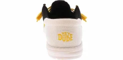 Canvas Shoes|Comfort Shoes|HEYDUDE Wally Tri Varsity Mesh Men’s Casual Shoe Yellow