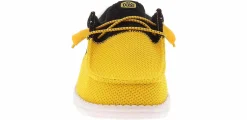 Canvas Shoes|Comfort Shoes|HEYDUDE Wally Tri Varsity Mesh Men’s Casual Shoe Yellow