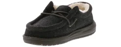 Casual|HEYDUDE Wally Warmth Lined Toddler Boys' (5-10) Casual Shoe Black