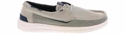 Comfort Shoes|Boat Shoes|HEYDUDE Welsh Grip Classic Mesh Men's Boat Shoe Grey