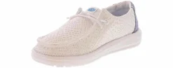 Casual|HEYDUDE Wendy Boho Crochet Youth Girls' (12-4) Casual Shoe White