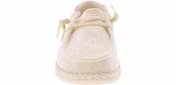 Flat|Comfort Shoes|HEYDUDE Wendy Boho Knit Women’s Casual Shoe White
