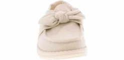 Canvas Shoes|Flat|HEYDUDE Wendy Bow Shimmer Women’s Casual Shoe Silver