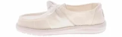 Casual|HEYDUDE Wendy Bow Stardust Youth Girls’ (11-4) Casual Shoe White