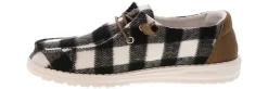 Comfort Shoes|Slip-On|HEYDUDE Wendy Buffalo Plaid Women’s Casual Shoe Black
