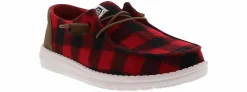 Comfort Shoes|Slip-On|HEYDUDE Wendy Buffalo Women’s Casual Shoe Red