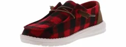 Comfort Shoes|Slip-On|HEYDUDE Wendy Buffalo Women’s Casual Shoe Red