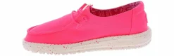 Casual|HEYDUDE Wendy Canvas Youth (11-4) Casual Shoe Pink