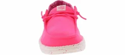 Casual|HEYDUDE Wendy Canvas Youth (11-4) Casual Shoe Pink
