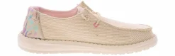 Flat|Comfort Shoes|HEYDUDE Wendy Cord Leo Women’s Casual Shoe White