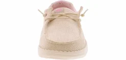 Flat|Comfort Shoes|HEYDUDE Wendy Cord Leo Women’s Casual Shoe White
