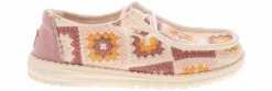 Flat|Comfort Shoes|HEYDUDE Wendy Cottage Crochet Petal Women's Casual Shoe Multicolor