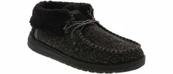 Flat|Comfort Shoes|HEYDUDE Wendy Fold Brushed Cozy Women’s Casual Shoe Black