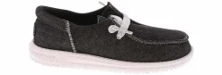 Casual|HEYDUDE Wendy Funk Friendship Lace Youth Girls’ (11-5) Casual Shoe Black