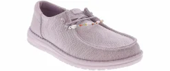 Canvas Shoes|Flat|HEYDUDE Wendy Funk Mesh Sholery Thistle Women’s Casual Shoe Purple