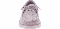 Canvas Shoes|Flat|HEYDUDE Wendy Funk Mesh Sholery Thistle Women’s Casual Shoe Purple