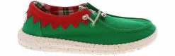 Canvas Shoes|Flat|HEYDUDE Wendy Holiday Elf Women’s Casual Shoe Green