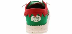 Canvas Shoes|Flat|HEYDUDE Wendy Holiday Elf Women’s Casual Shoe Green
